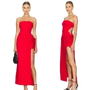 Brand New- Delfi Collective Tatiana Long Dress in Red🌹✨